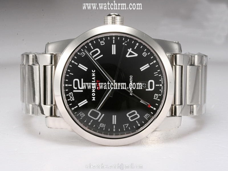Montblanc Timewalker GMT 36064 Black Dial Automatic 43mm Watch