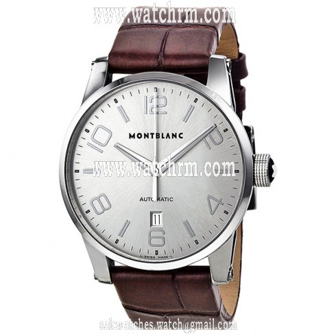 Montblanc Timewalker Large Automatic Silver Dial Men's Watch 09675