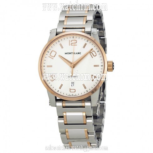 Montblanc Timewalker Silver Dial Two-tone Men's Watch 110329