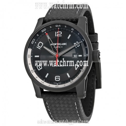 Montblanc Timewalker Urban Automatic Black Dial Black Leather Men's Watch 113876