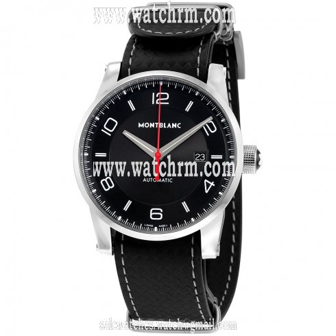 Montblanc Timewalker Urban Speed UTC E-Strap Black Dial Automatic Men's Watch 113850