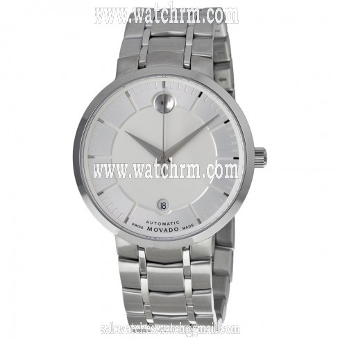 Movado 1881 Silver Dial Automatic Men's Stainless Steel Watch 0606915
