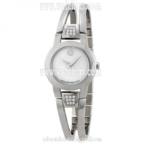 Movado Amorosa Diamond Mother of Pearl Dial Stainless Steel Ladies Watch 0606617