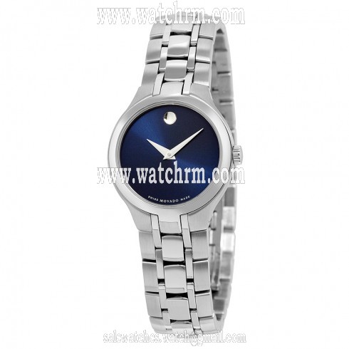 Movado Blue Dial Stainless Steel Ladies Watch 0606370