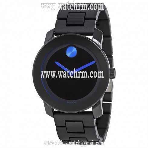 Movado Bold 42 mm Black Dial TR90/Polyurethane Stainless Steel Unisex Watch 3600099