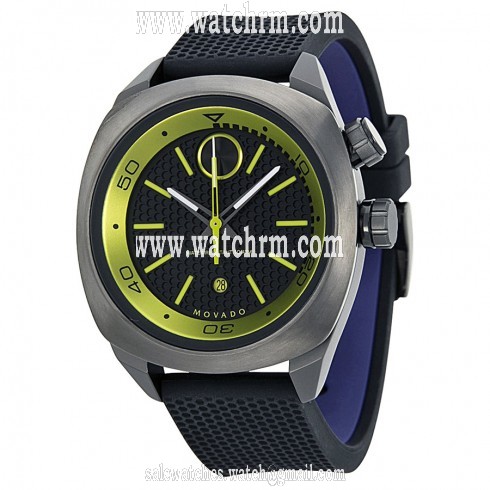Movado Bold Black Dial Black Silicone Men's Watch 3600211