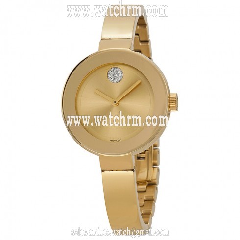 Movado Bold Champagne Dial Gold Ion-plated Ladies Watch 3600201