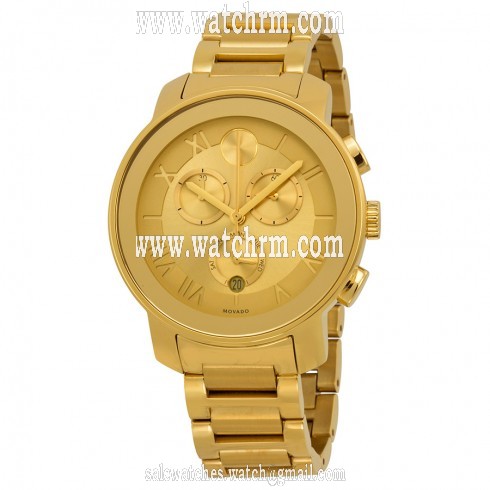 Movado Bold Champagne Dial Gold Ion-plated Ladies Watch 3600209