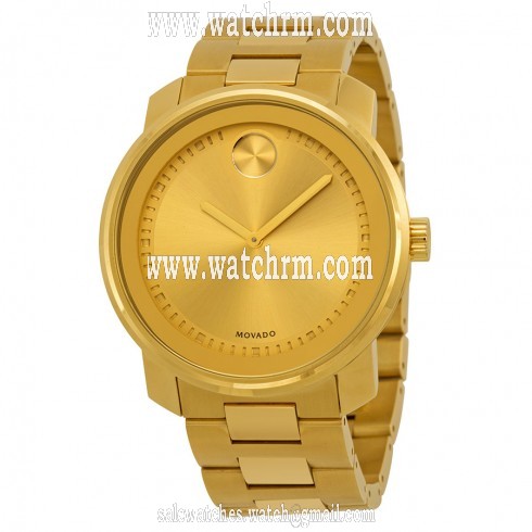 Movado Bold Champagne Dial Gold-tone Men's Watch 3600258