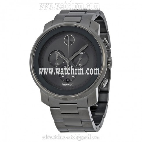 Movado Bold Grey Sunray Dial Stainless Steel Band and Case Men's Quartz Watch 3600277
