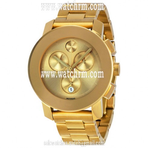 Movado Bold Chronograph Yellow Gold-plated Ladies Watch 3600076