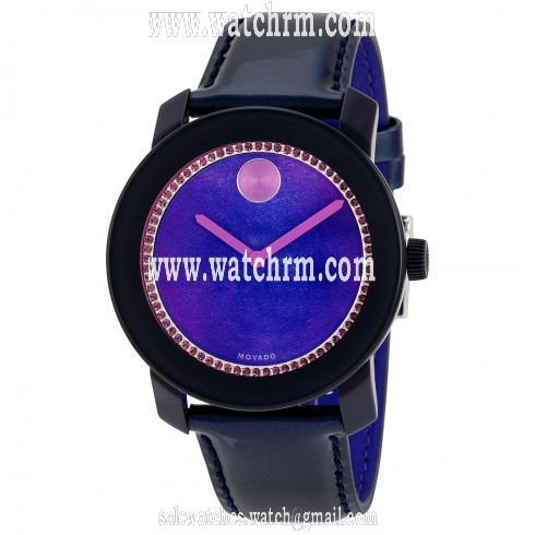 Movado Bold Purple Watercolor Dial Ladies Watch 3600268