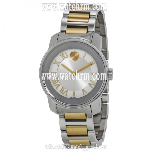 Movado Bold Quartz Silver Dial Two-tone Ladies Watch 3600245