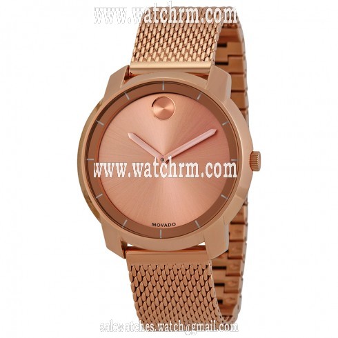 Movado Bold Rose Dial Rose Gold Ion-plated Ladies Watch 3600243