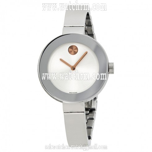 Movado Bold Silver Dial Stainless Steel Ladies Watch 3600194