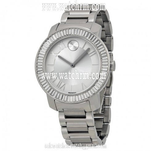 Movado Bold Silver Dial Stainless Steel Ladies Watch 3600249