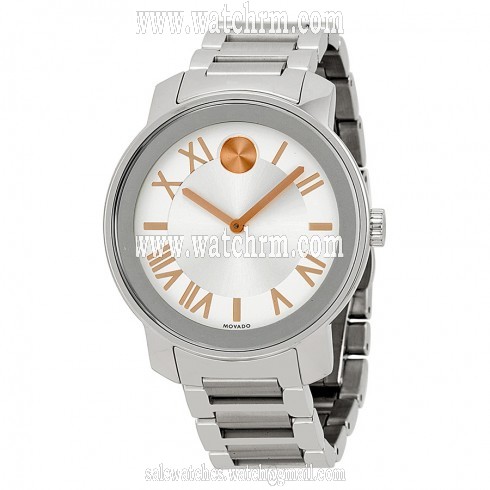 Movado Bold Silver Dial Stainless Steel Unisex Watch 3600196