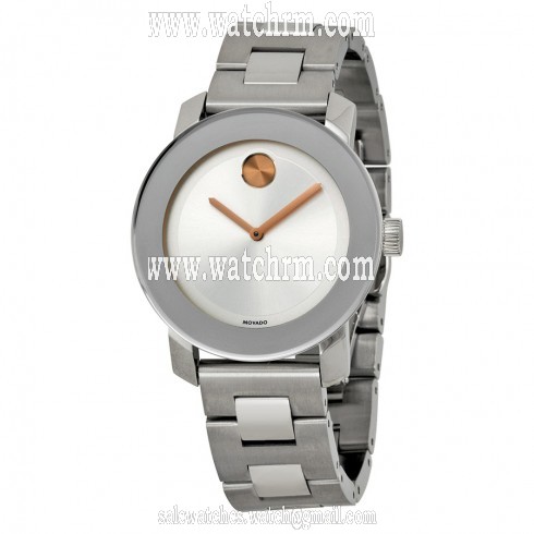 Movado Bold Silver Dial Stainless Steel Watch 3600084