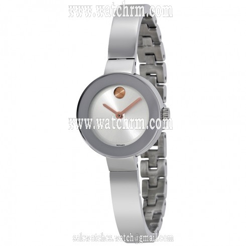 Movado Bold Silver Sunray Dial Stainless Steel Quartz Ladies Watch 3600284