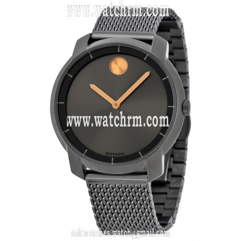 Movado Bold Silver Tone Crystal Pave Dial Stainless Steel Ladies Watch 3600325