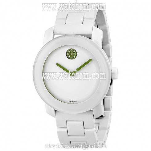 Movado Bold White Dial White Steel and Resin Bracelet Unisex Watch 3600159