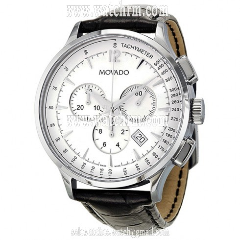 Movado Circa Chronograph White Dial Men's Watch 0606575