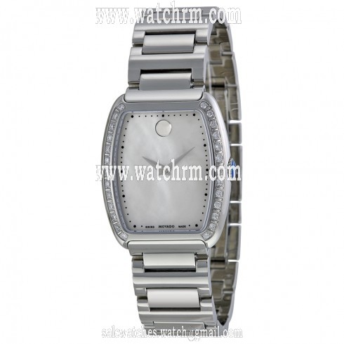Movado Concerto White Mother of Pearl Stainless Steel Ladies Watch 0606548