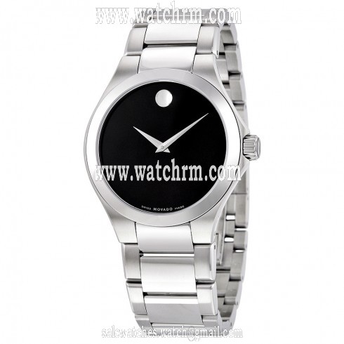 Movado Defio Black Dial Men's Stainless Steel Watch 0606333