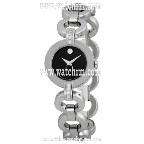 Movado Ladies Bela Moda Stainless Steel Bracelet Watch 0606263