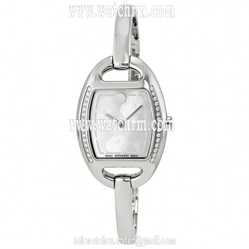 Movado Miri Diamond Mother of Pearl Stainless Steel Ladies Watch 0606607