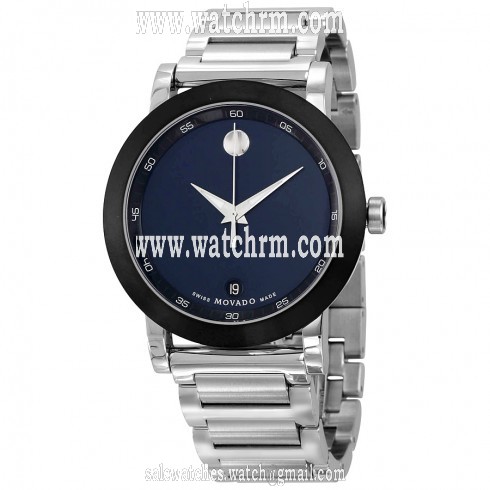 Movado Museum Blue Dial Stainless Steel Men's Watch 0607004