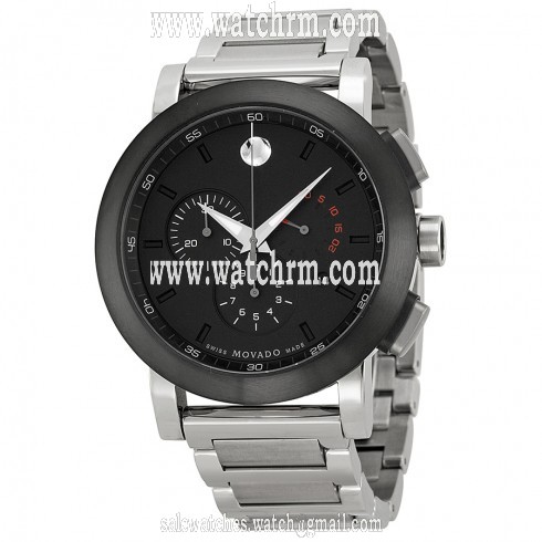 Movado Museum Chronograph Grey Dial Stainless Steel Men's Watch 0606792