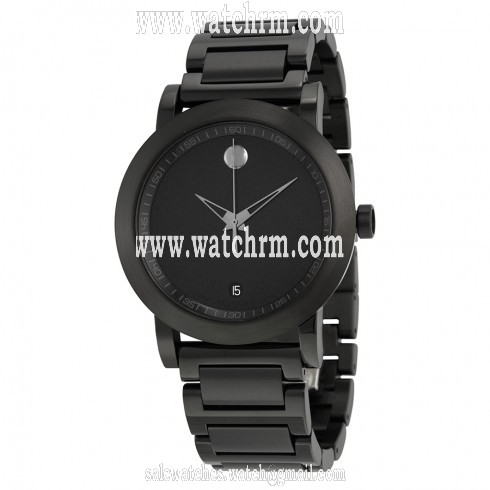 Movado Museum Sport Black Dial Black PVD Stainless Steel Men's Watch 0606615