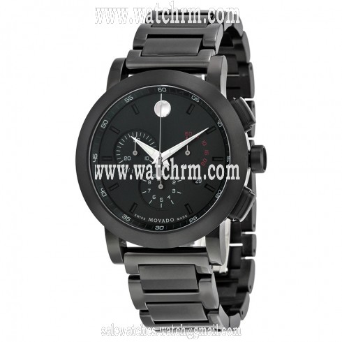 Movado Museum Sport Black Dial Men's Chronograph Watch 0607001