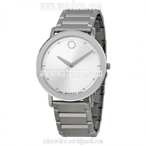 Movado Sapphire Steel Bracelet Men's Watch 0606881