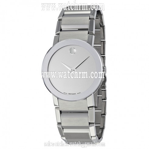 Movado Sapphire Silver Mirror Men's Watch 0606093