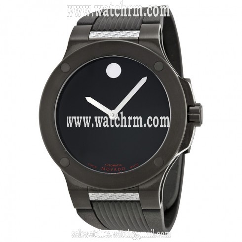 Movado SE Extreme Automatic Black Dial Black Rubber Men's Watch 0606492