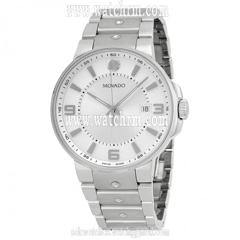 Movado SE Pilot Silver Dial Stainless Steel Men's Watch 0606762
