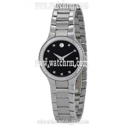 Movado Serio Diamond Museum Dial Ladies Watch 0606491