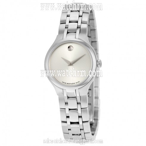 Movado Silver Dial Stainless Steel Ladies Watch 0606451