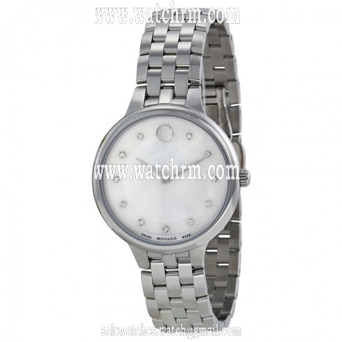 Movado Trevi Mother of Pearl Dial Stainless Steel Ladies Watch 0606810