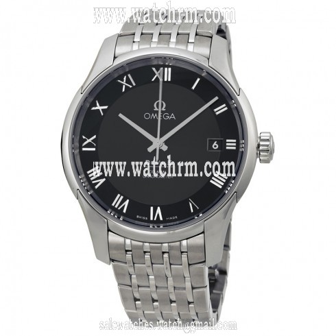 Omega De Ville Co-Axial Chronometer Black Dial Stainless Steel Men's Watch 43110412101001