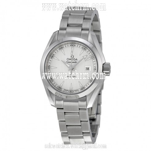 Omega Aqua Terra Silver Dial Stainless Steel Ladies Watch 23110306002001