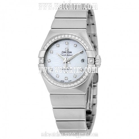 Omega Constellation Mother Of Pearl Dial Stainless Steel Automatic Ladies Watch 12315272055003