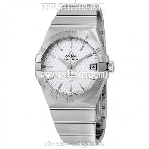 Omega Constellation Silver Dial Stainless Steel Automatic Men's Watch 123.10.38.21.02.003