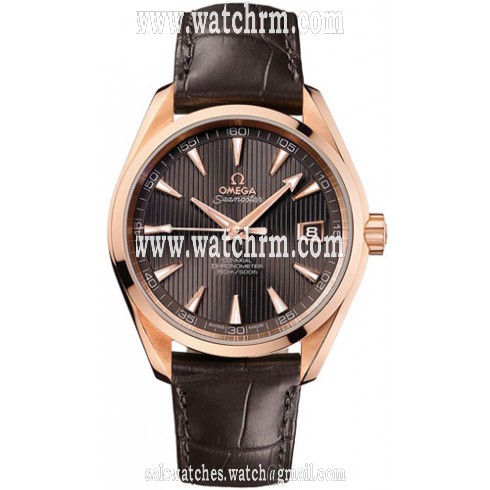 Omega Constellation Brown Dial 18kt Rose Gold Brown Leather Automatic Men's Watch 231.53.42.21.06.001