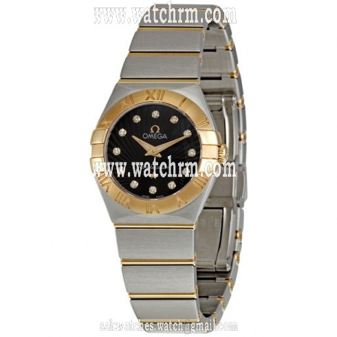Omega Constellation Brown Diamond Dial Ladies Watch 123.20.24.60.63.001