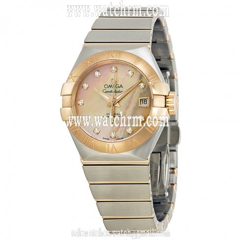 Omega Constellation Brown Mother of Pearl Dial Ladies Watch 12320272057001