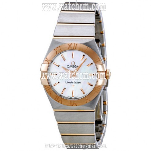 Omega Constellation Brushed Quartz Silver Dial Ladies Watch 12320276002001