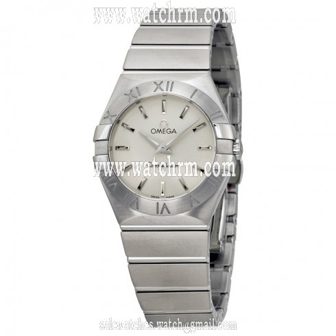 Omega Constellation Brushed Steel Ladies Watch 123.10.27.60.02.001